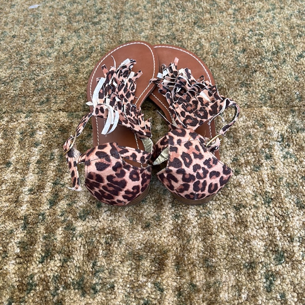 Womens cheetah summer sandals